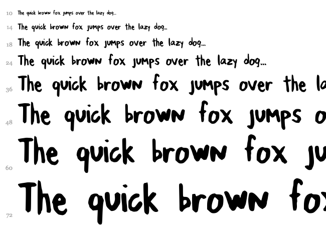 Jumping Jacks font waterfall